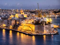 Porto di La Valletta di sera
