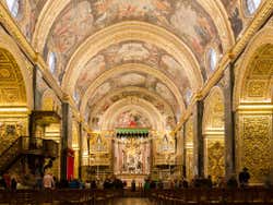 Interni della cattedrale di La Valletta