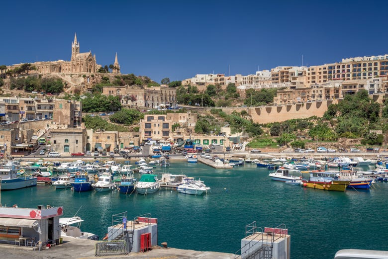 Mgarr Port, in the south of Gozo