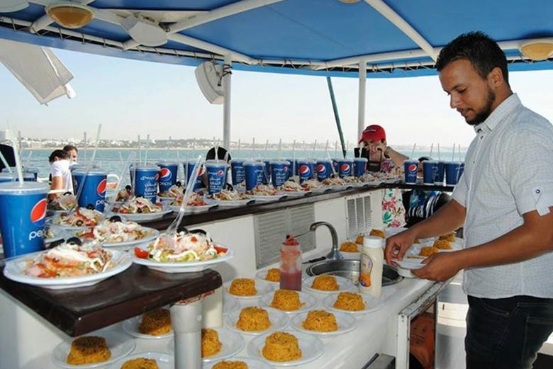 Pranzo a bordo della barca