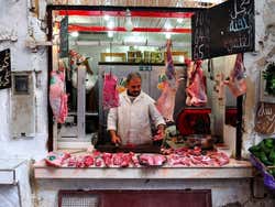 Boucherie à l'intérieur de Fès el-Bali