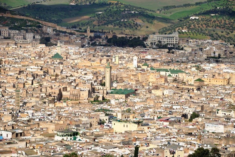 Vistas de Fez a partir de Borj Sud