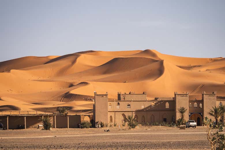 Recorriendo el desierto de Merzouga