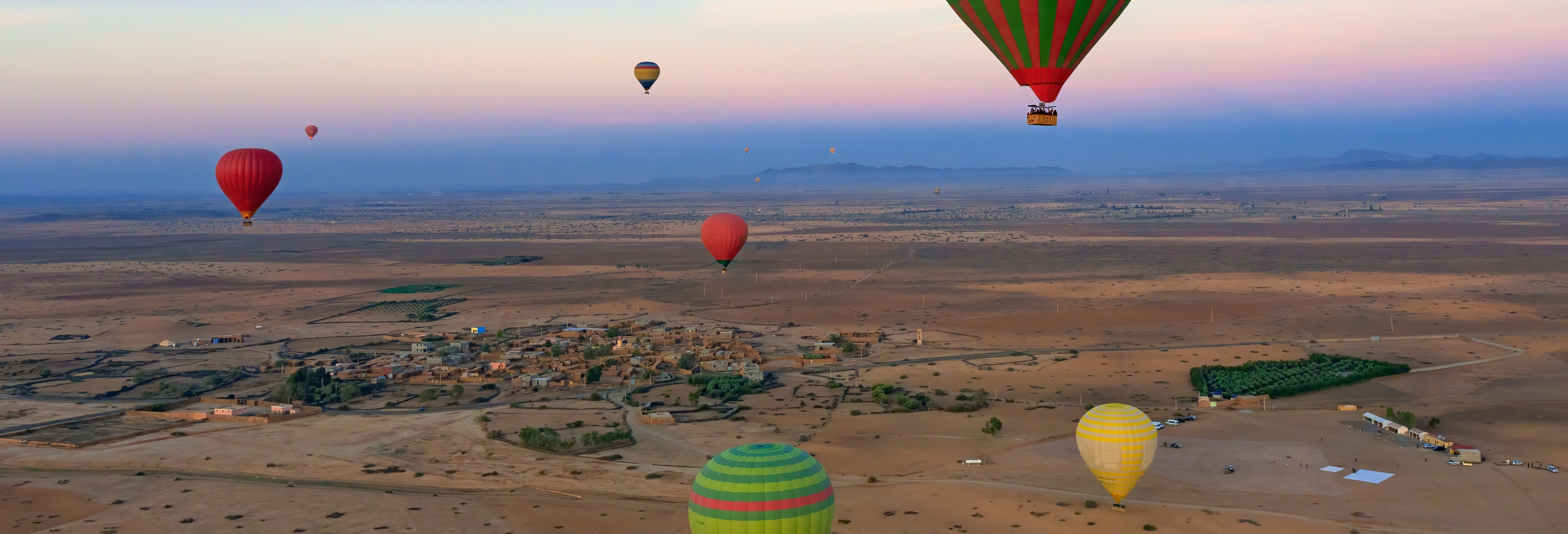 Passeio de balão pelo norte de Marrakech