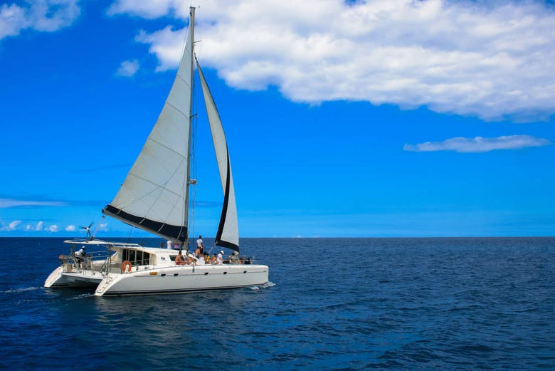 Navegando por el norte de Isla Mauricio
