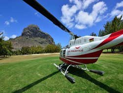 Isla Mauricio en helicóptero
