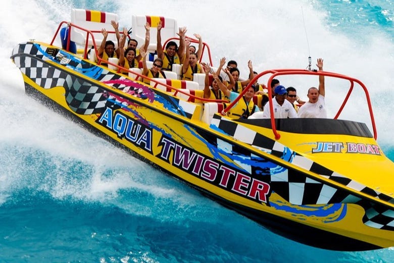 jet boat adventure tour in cancun