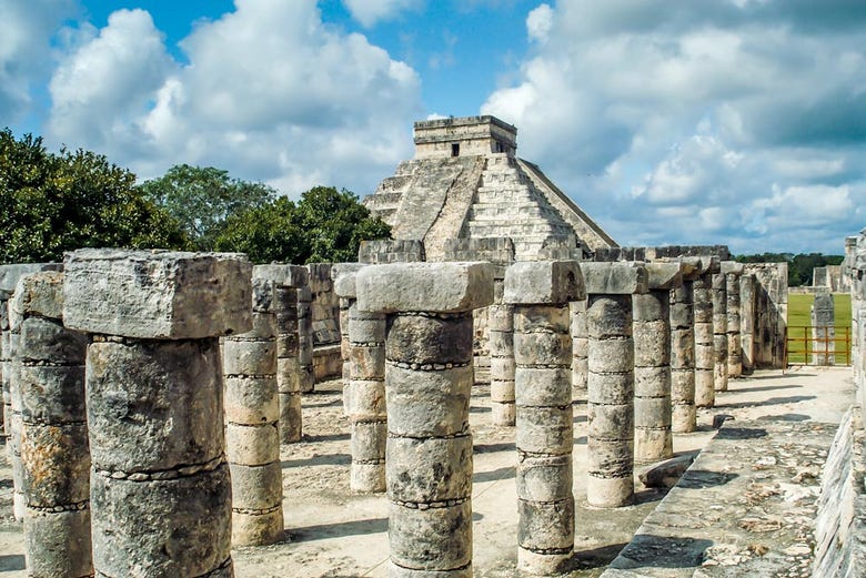 Chichén Itzá desde el Templo de los Guerreros