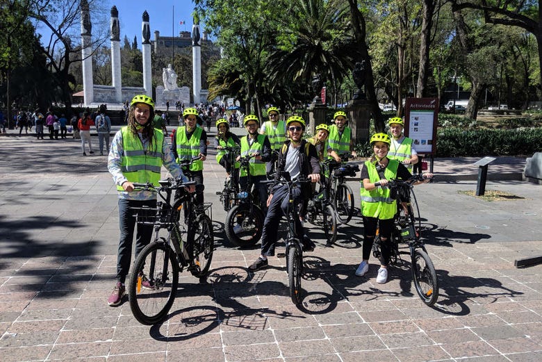 Percorrendo Città del Messico in bici elettrica