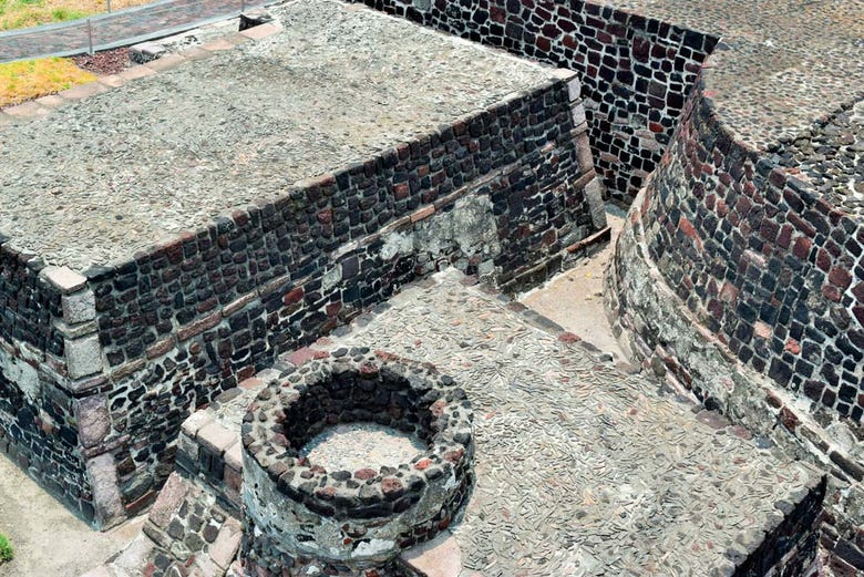 Ruines aztèques à Tlatelolco