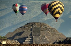 Vol en montgolfière au-dessus de Teotihuacan
