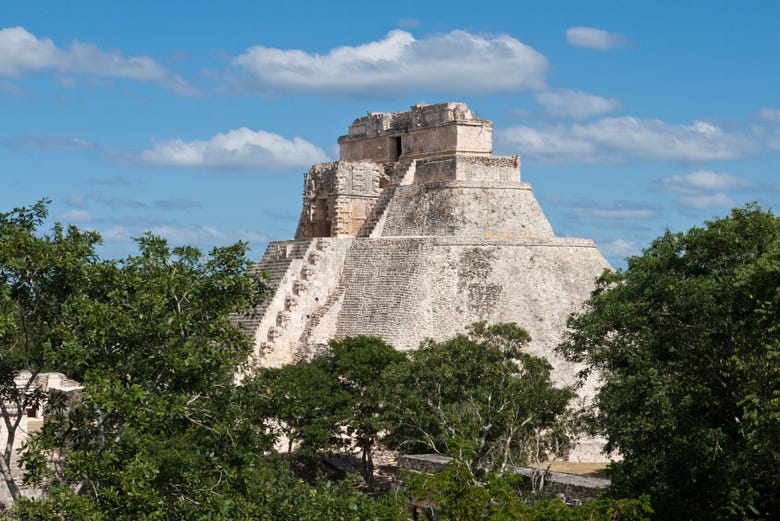 La Pirámide del Adivino en Uxmal
