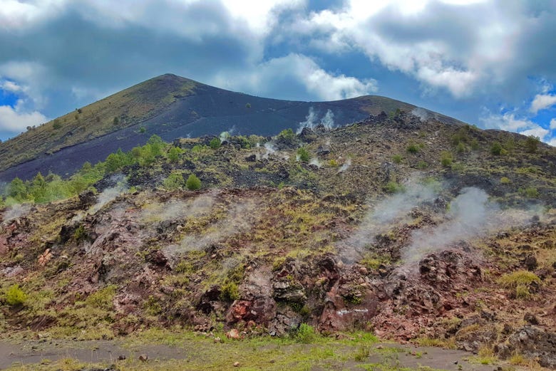 Fumarolas do vulcão Paricutín