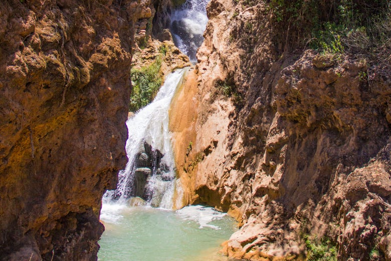 Detalle de la cascada de Santiago Apoala
