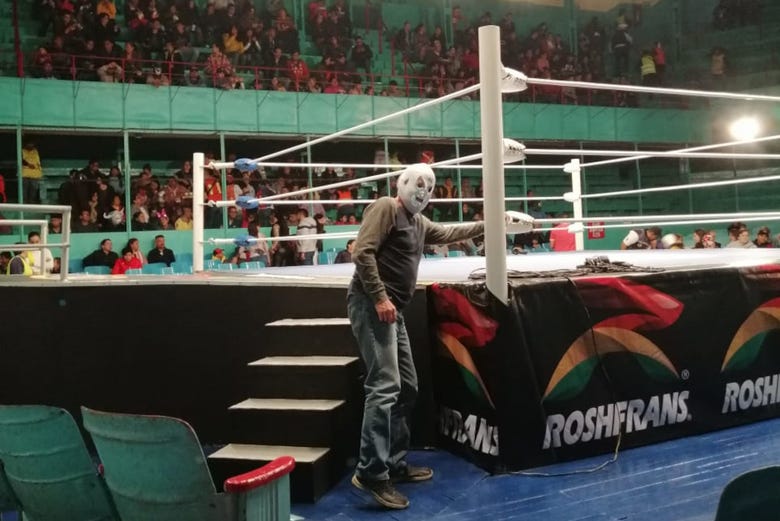 Sur le ring de l'Arena Puebla