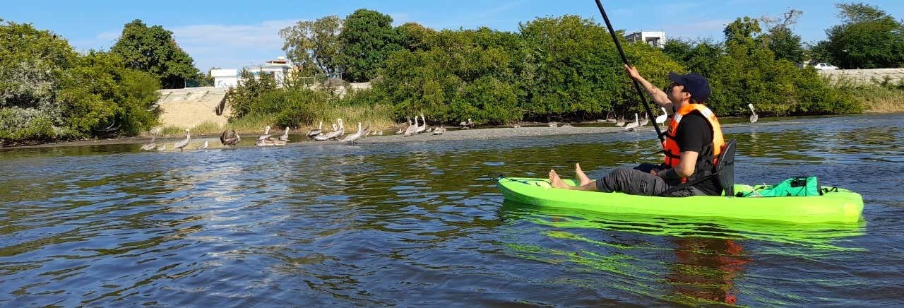 Excursión en kayak por la laguna del Chairel desde Tampico