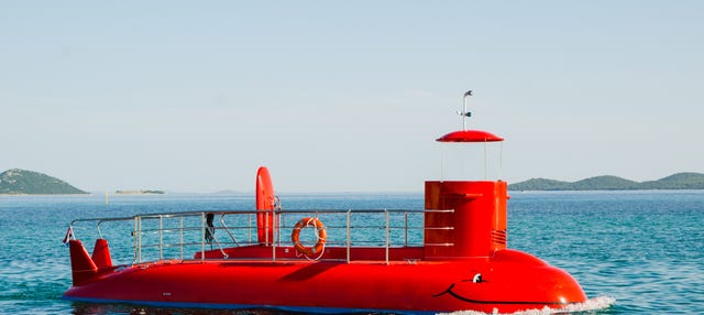 Balade en bateau à vision sous-marine dans la baie de Kotor