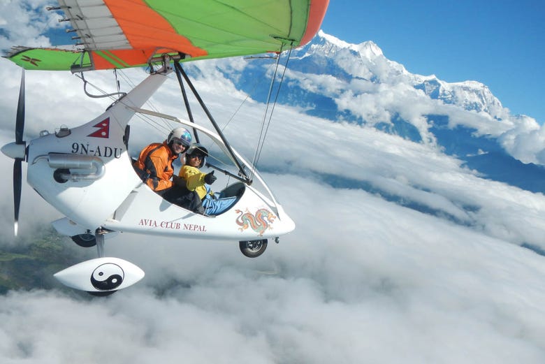 Volando en ultraligero por Nepal