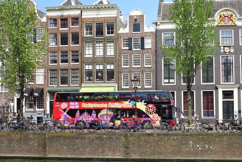 El autobús turístico de Ámsterdam