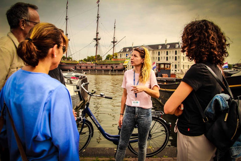Exploring Amsterdam by bike