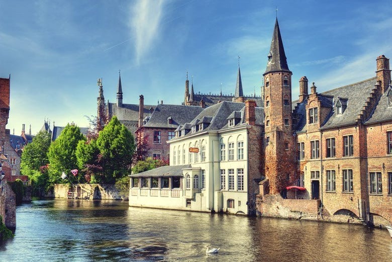 One of the hundreds of canals in Bruges