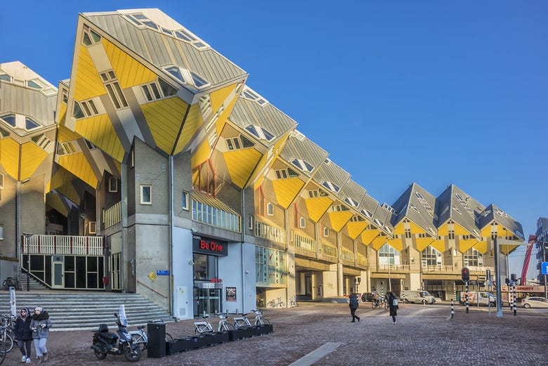 The famous architecture around Rotterdam