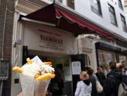 Chips, popular dish in Amsterdam