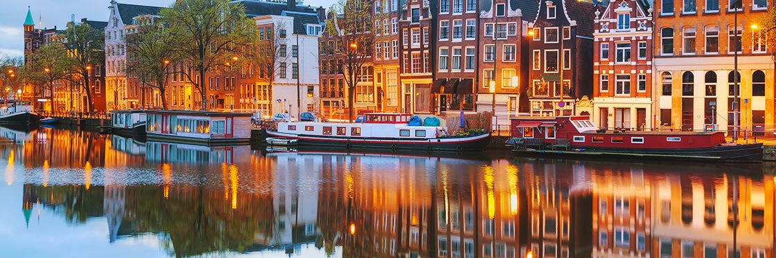 Casas flutuantes em Amsterdam