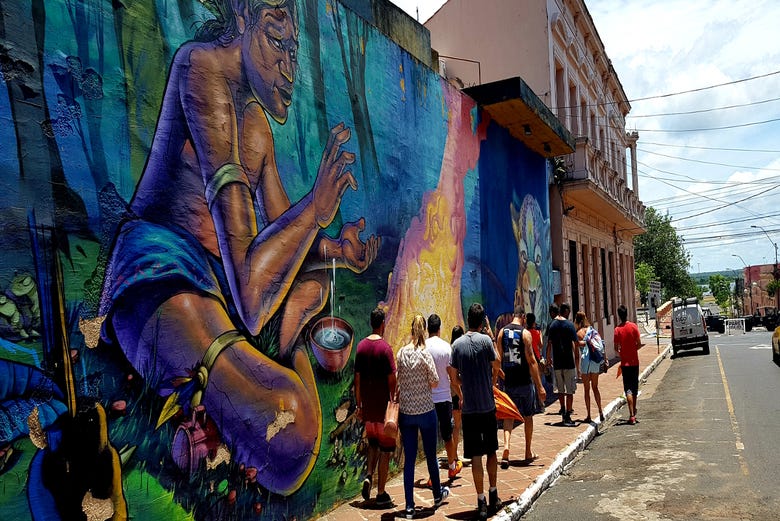 Arte urbana nas ruas de Assunção