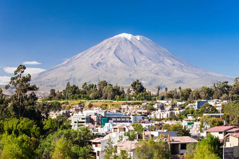 Views of Misti from Arequipa