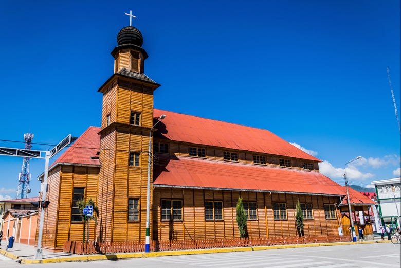 Igreja de Santa Rosa, em Oxapampa