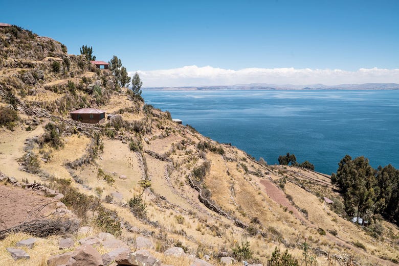 Lago Titicaca visto da Ilha Taquile 