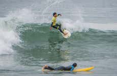 Curso de surfe em Punta Negra