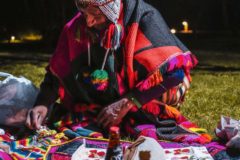 Ceremonia andina tradicional
