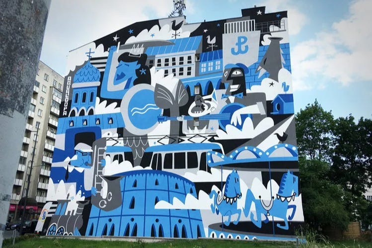 Street art em Varsóvia