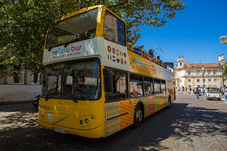 Hop-on-hop-off bus in Coimbra