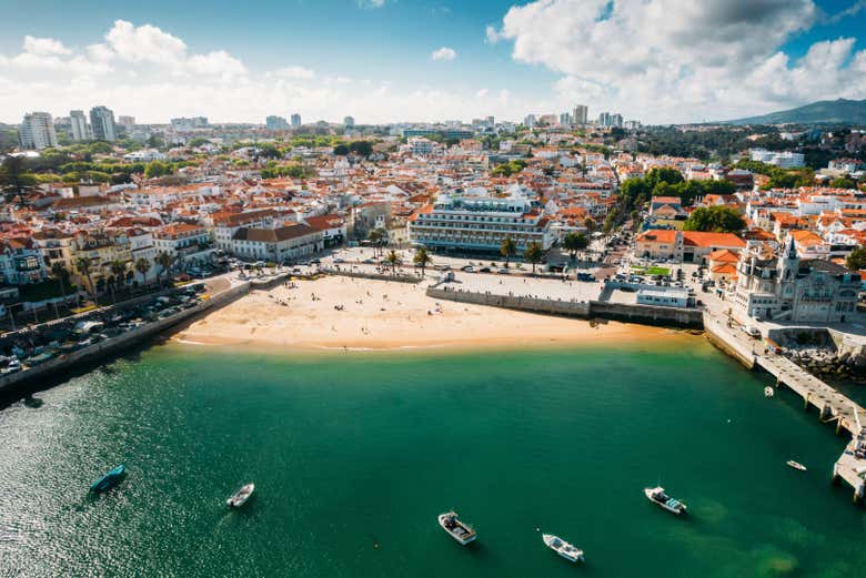 Vista de Cascais desde las alturas