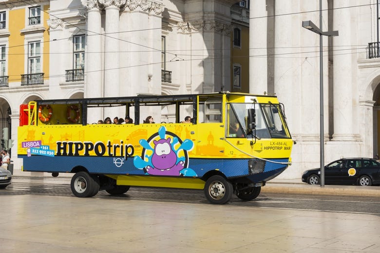 Le bus amphibie hippotrip Lisbonne