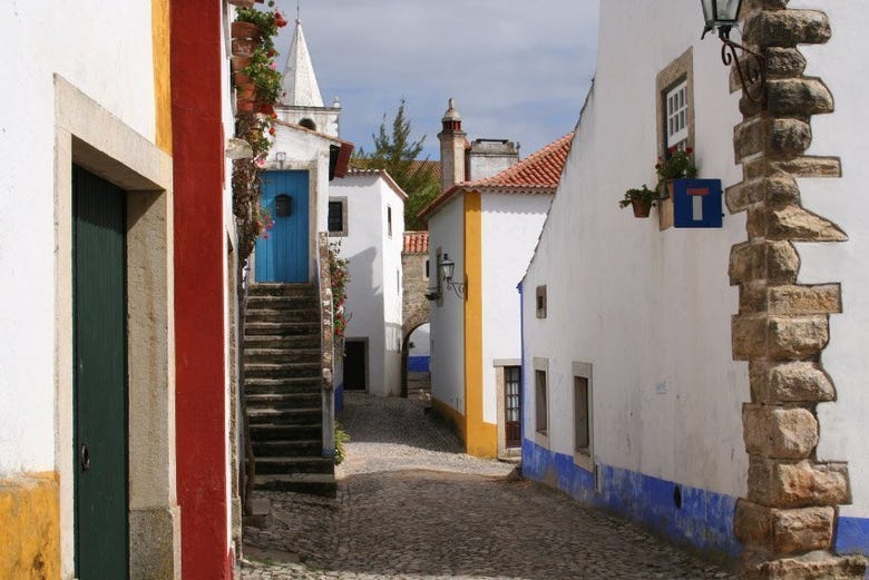 Winding streets of Óbidos