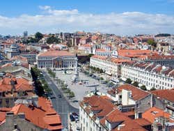 Rossio Square In Lisbon Praca Dom Pedro Iv