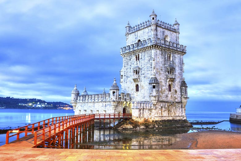 Belém Tower, on the banks of the Tagus River