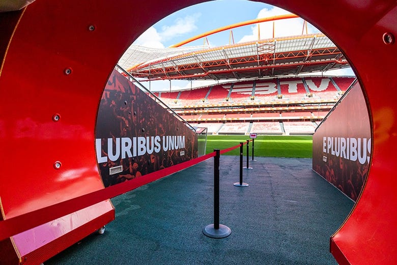 Access tunnel to the pitch