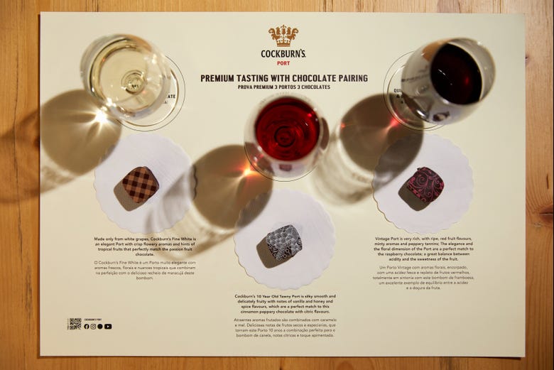 Different varieties of wine and chocolate
