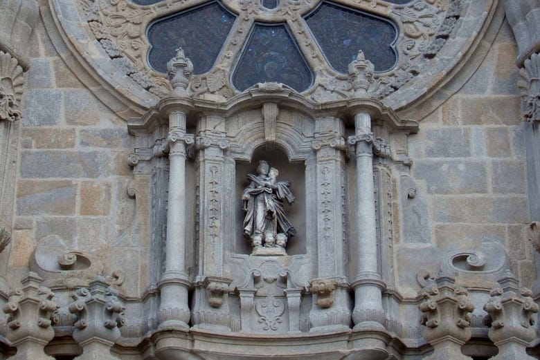 Un détail de la cathédrale de Porto