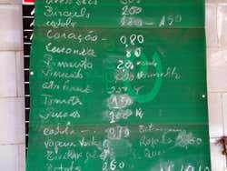Preços no Porto