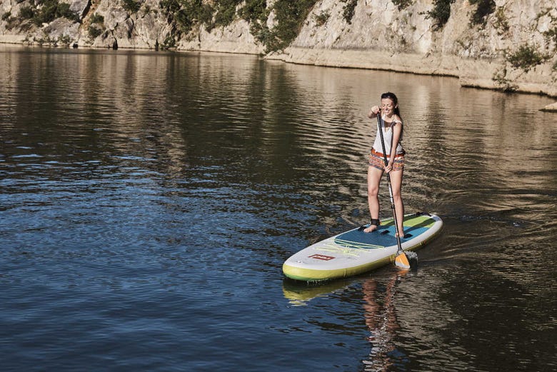Paddleboarding on the Limia River