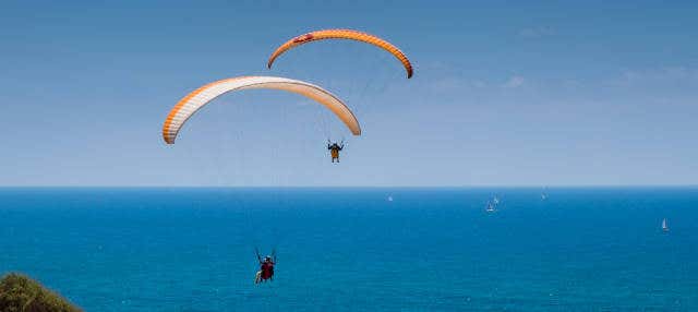 Voo de parapente por Quarteira