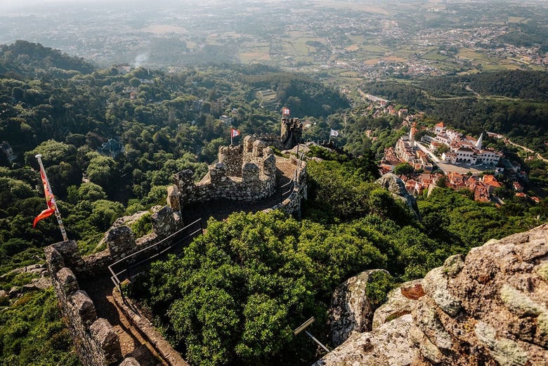 Vista aérea do Castelo Dos Mouros