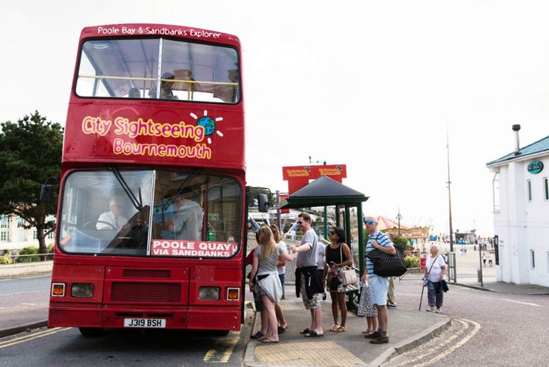 City Sightseeing bus in Bournemouth