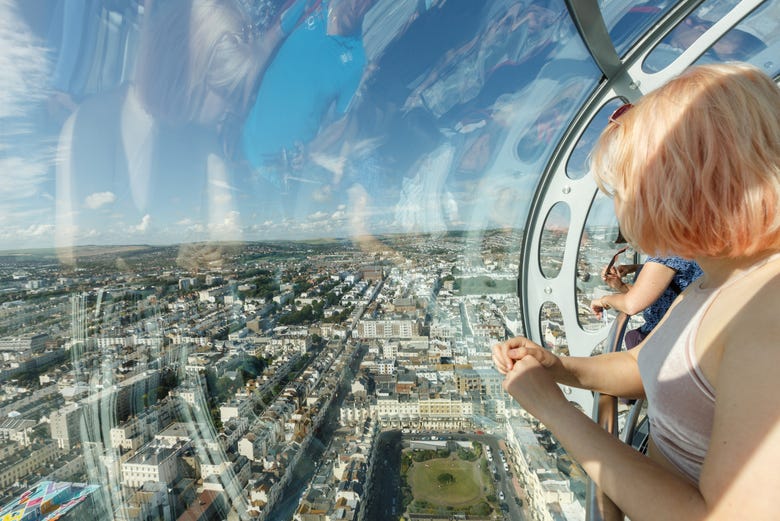 Views of Brighton from the i360 tower